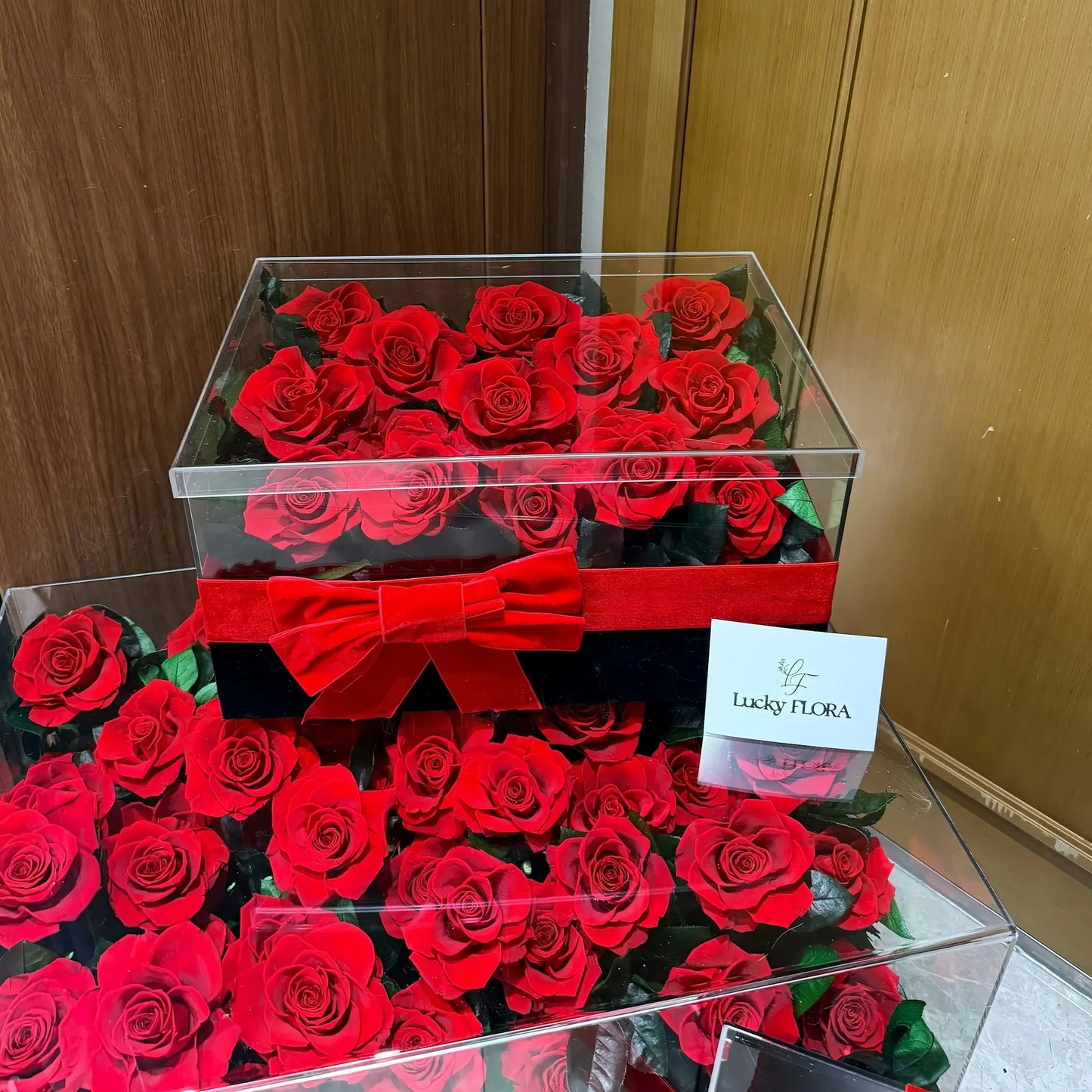 Eternal Rose Ocean Garden - 19 Red Roses